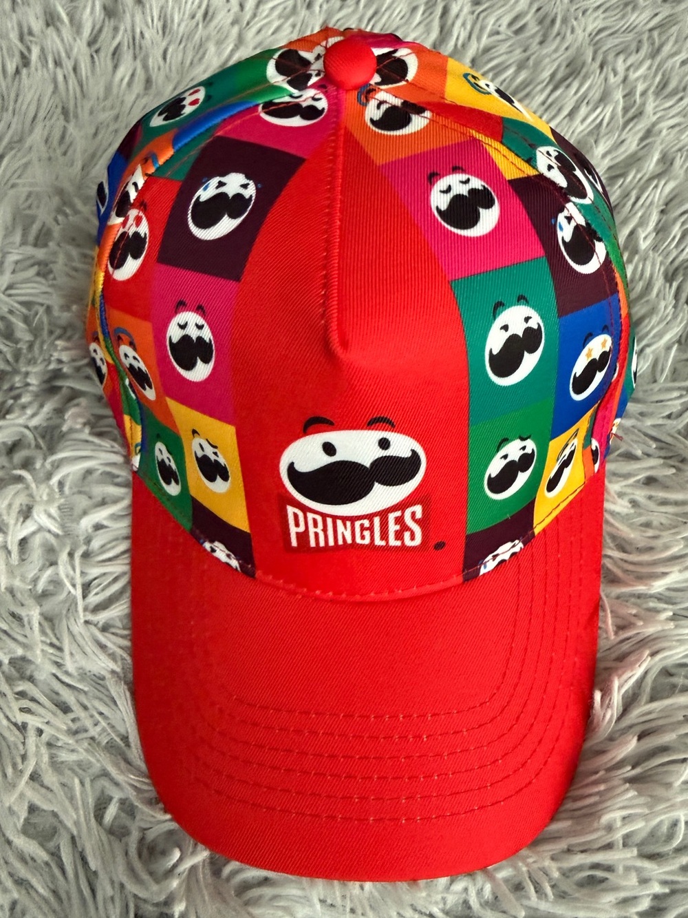 NWOT Super Rare Pringles Hat Colorful Baseball Cap Strapback Advertisement